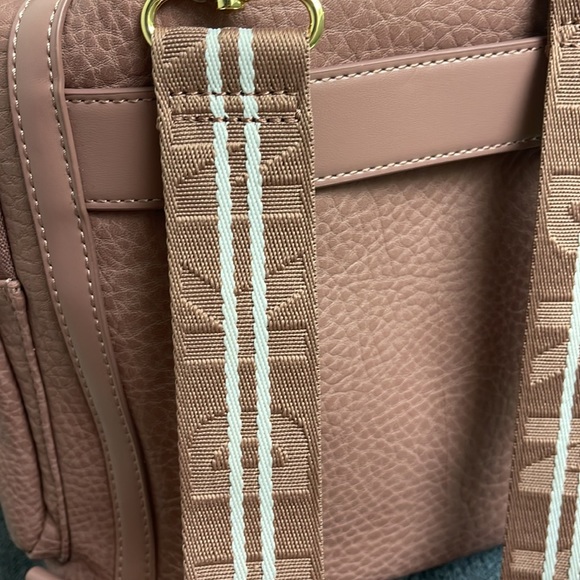 Blush pebble grain leather DKNY backpack limited edition main image 14